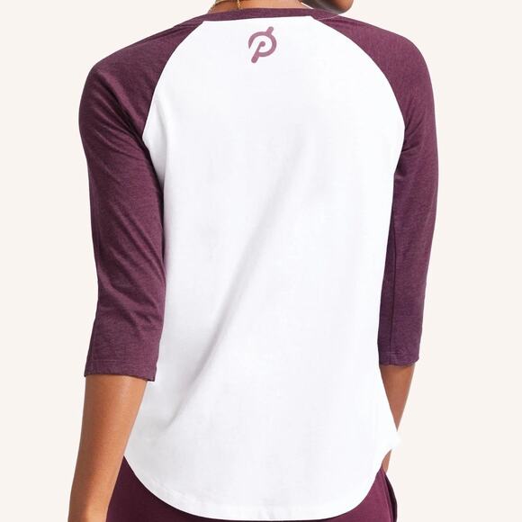 Peloton White Logo Baseball Tee Sz XL - Picture 11 of 13